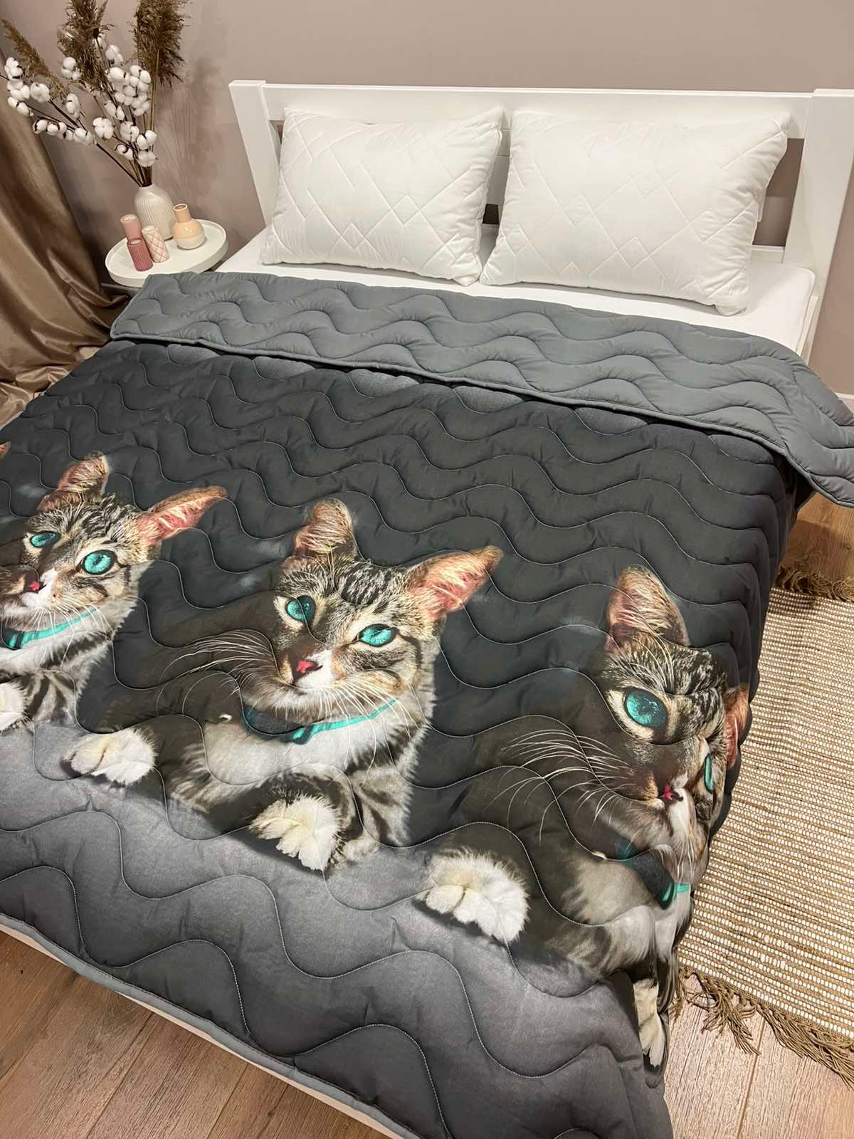 Summer quilt with 3-D pattern