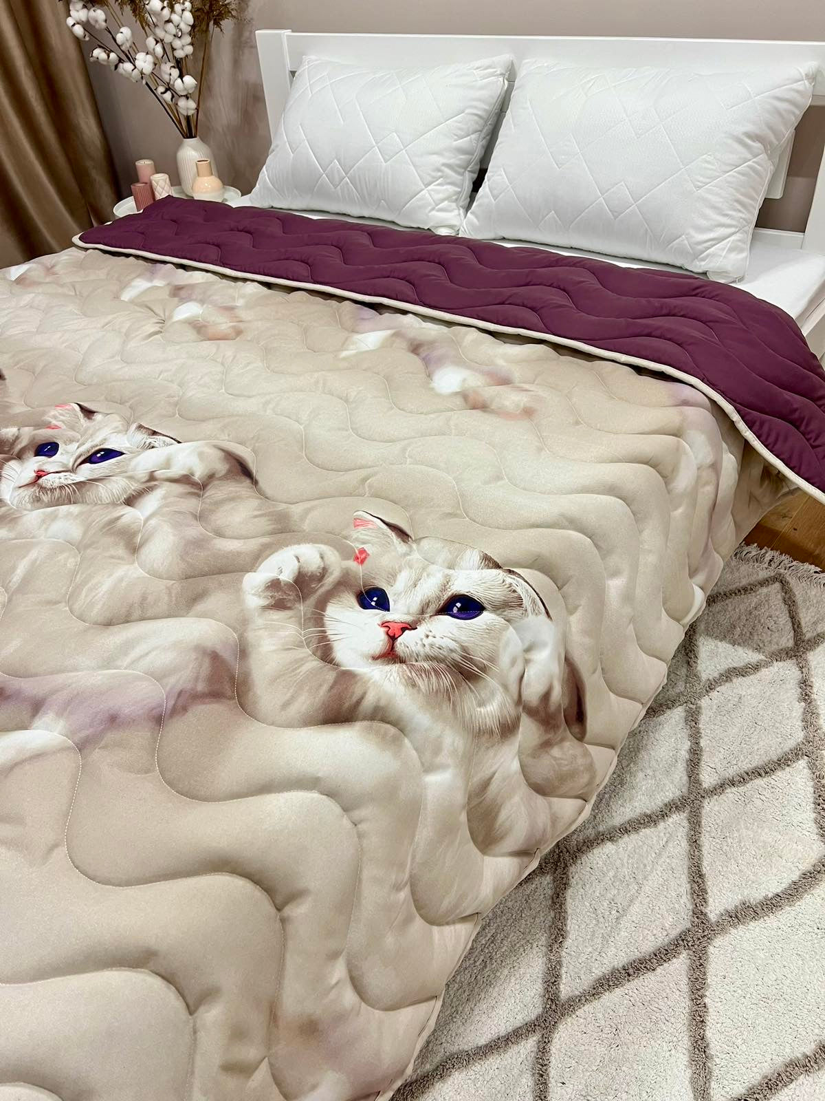 Summer quilt with 3-D pattern