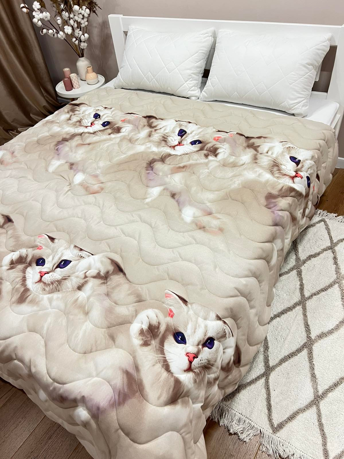 Summer quilt with 3-D pattern