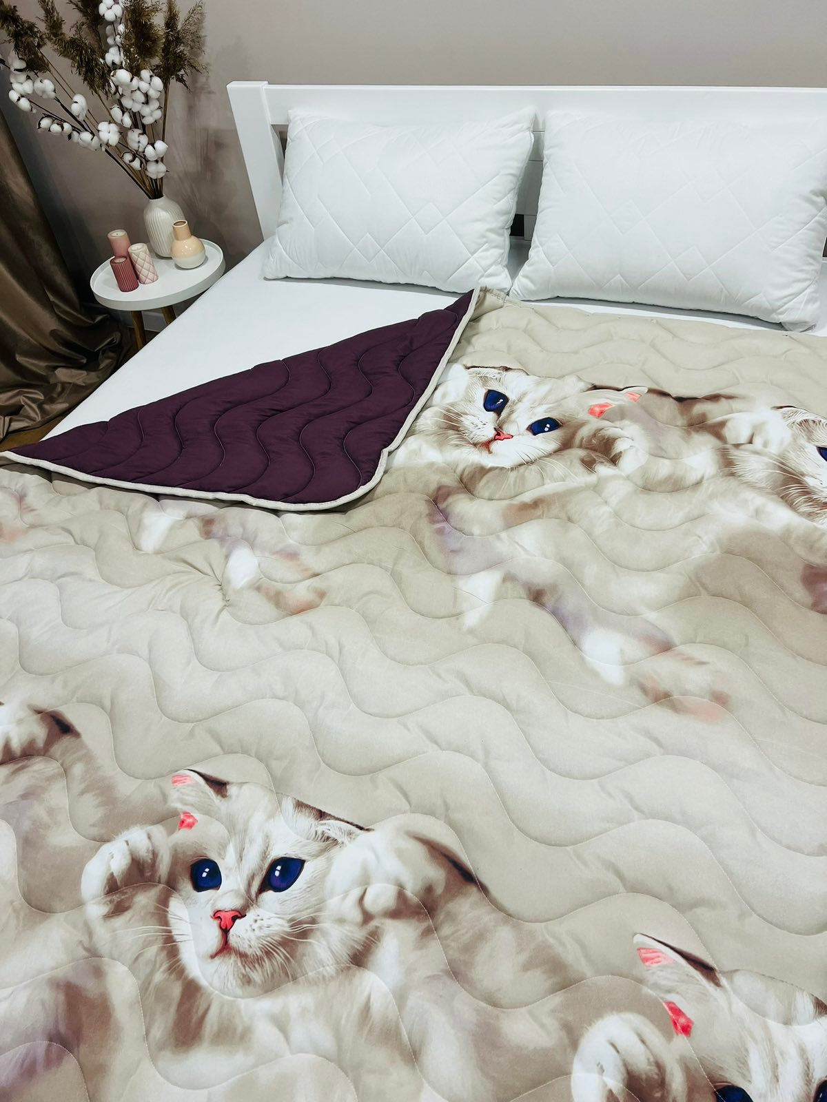 Summer quilt with 3-D pattern