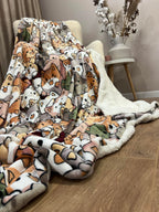 Велюрова ковдра з візерунком