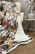 Велюрова ковдра з візерунком