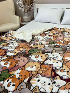 Велюрова ковдра з візерунком