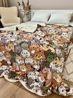 Велюрова ковдра з візерунком