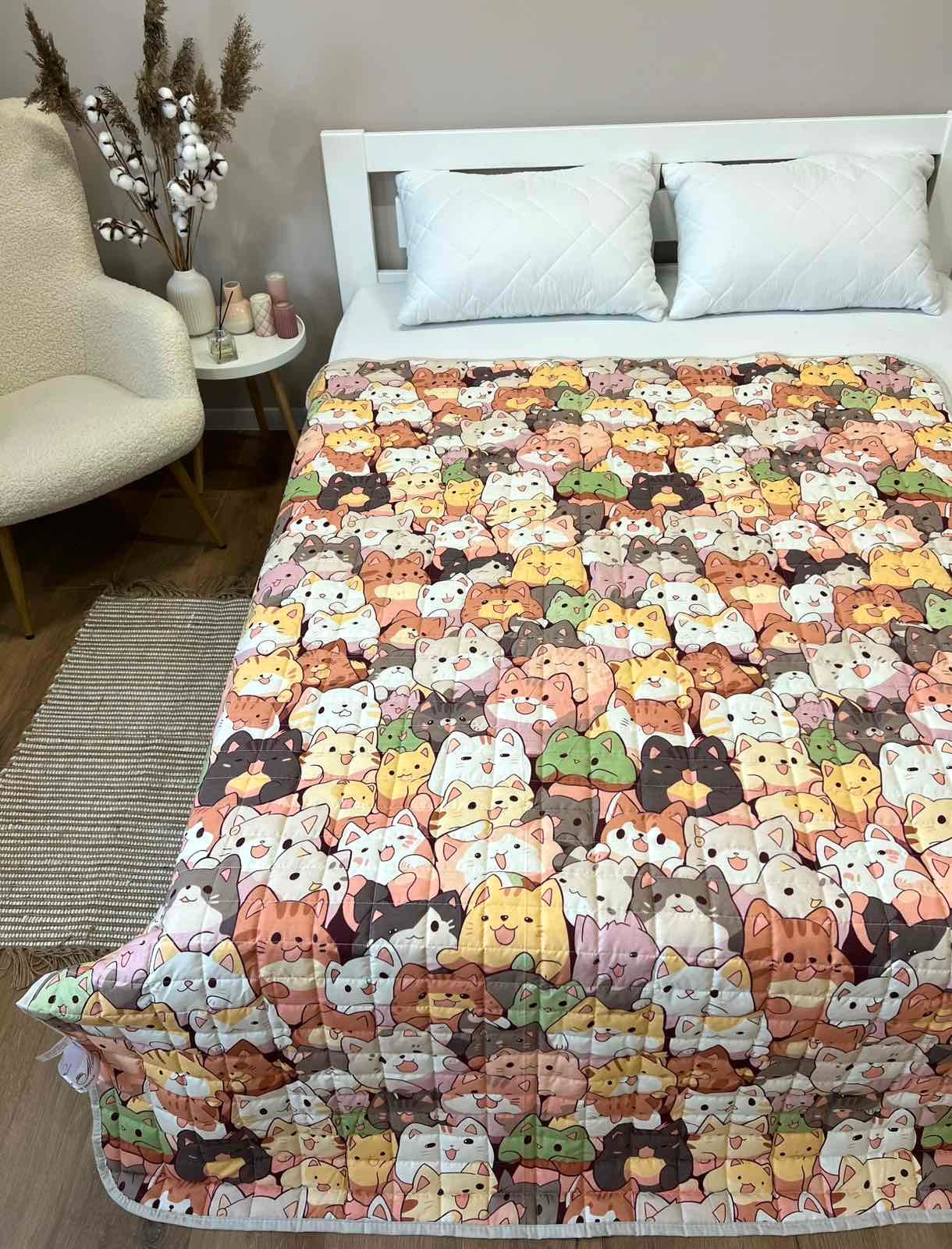 Children's blanket with lots of cats