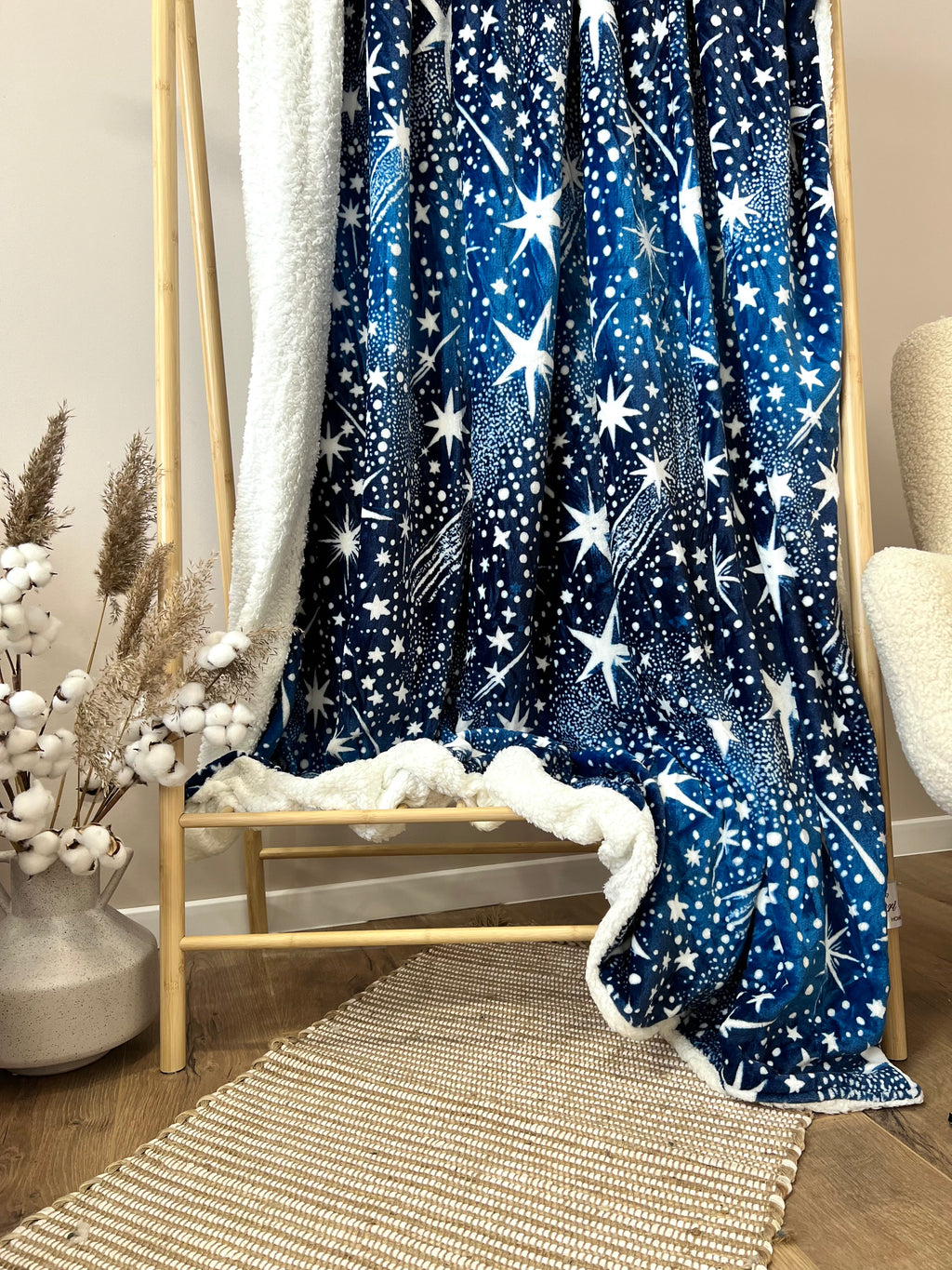 Велюрова ковдра з візерунком