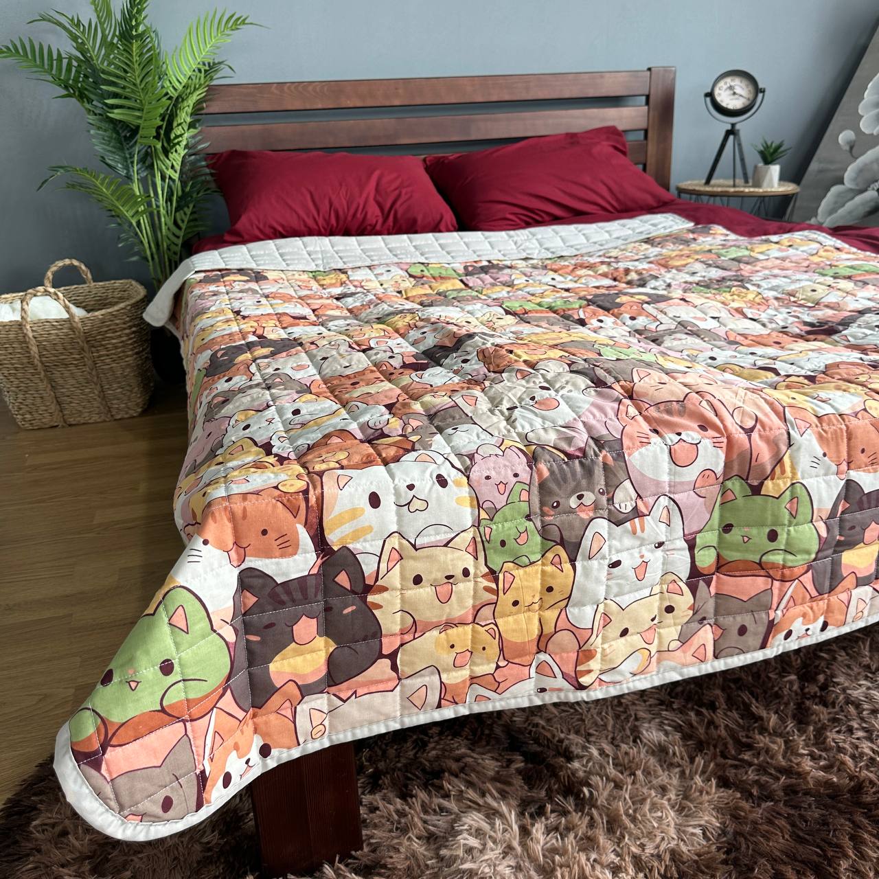 Children's blanket with lots of cats